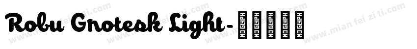 Robu Grotesk Light字体转换
